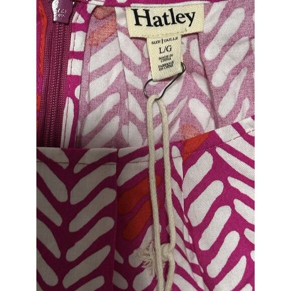 Hatley Dress Large geometric patterned Shift Dress Belted Boho Embroidery NWT - Picture 3 of 8